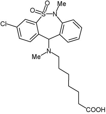 tianeptine  image credit : Professor Q, BLTC Research, 2004